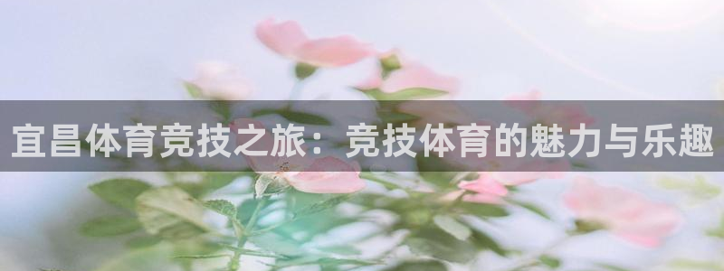 xc体育：宜昌体育竞技之旅：竞技体育的魅力与乐趣
